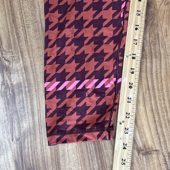 AERIE OFFLINE Real Me Xtra 7/8 Hi-Rise‎ Leggings Royal Berry Print Sz Large - Picture 6 of 6